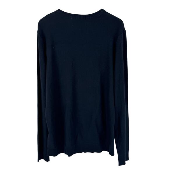 SELECTED / HOMME LONG SLEEVE KNIT CREWNECK SHIRT IN DARK SAPPHIRE NWT MEN'S XL - Picture 5 of 15